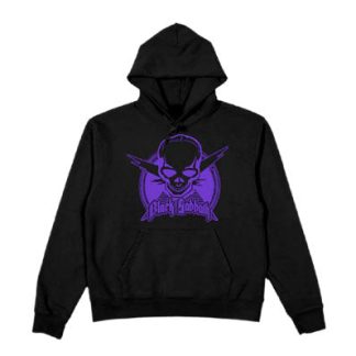 BLACK SABBATH Purple Skull Logo Hooded Sweatshirt