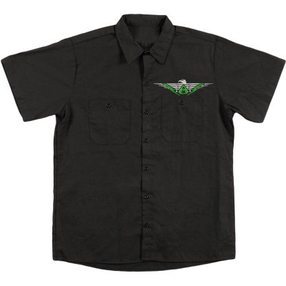OVERKILL Embroidered White Devil Work Shirt