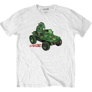 GORILLAZ Green Jeep Slim Fit T-shirt