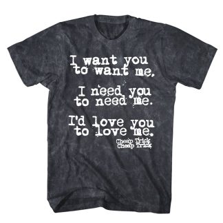 CHEAP TRICK I Want You Mineral Wash T-shirt