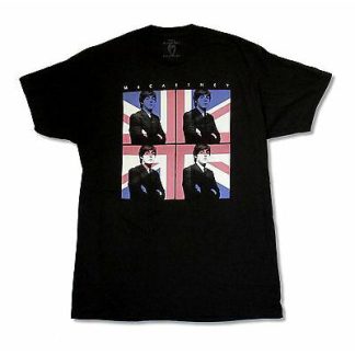 PAUL MCCARTNEY Flag 2015 Tour City Info Dover - Chicago T-shirt