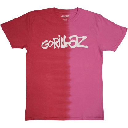 GORILLAZ Two-tone Brush Logo T-shirt
