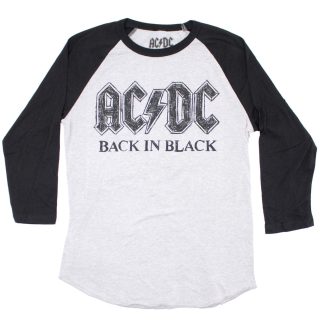 AC/DC Back In Black Scratch Logo Baseball Jersey