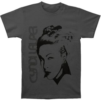CYNDI LAUPER Silhouette Face Slim Fit T-shirt