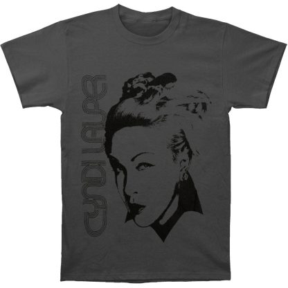 CYNDI LAUPER Silhouette Face Slim Fit T-shirt