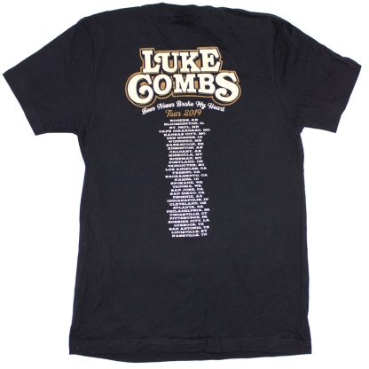 LUKE COMBS Skeleton Beer 2019 Tour Tee T-shirt - Image 2