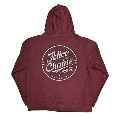 ALICE IN CHAINS Circle Emblem Zippered Hooded Sweatshirt - Image 2