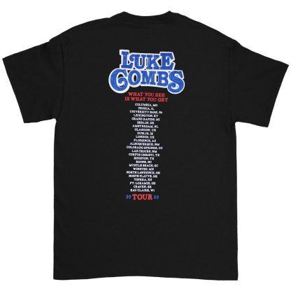 LUKE COMBS What You See Is What You Get Tour 2020 Slim Fit T-shirt - Image 2