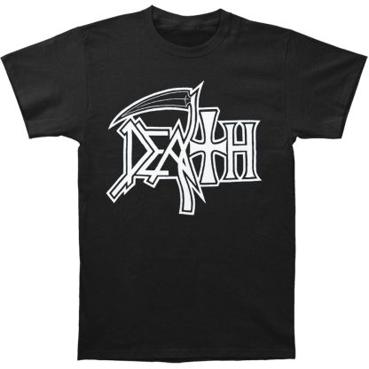 DEATH New Logo (White on Black) T-shirt