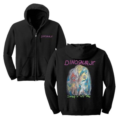 DINOSAUR JR Sweep It Into Space Hoodie Zippered Hooded Sweatshirt