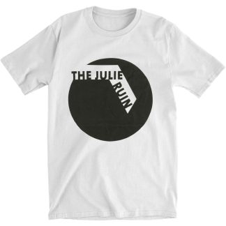 JULIE RUIN Black Circle [WHITE] Slim Fit T-shirt