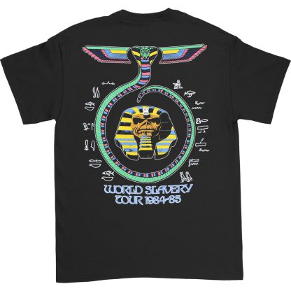 IRON MAIDEN World Slavery Tour '84 - '85 (Back Print) Slim Fit T-shirt - Image 2
